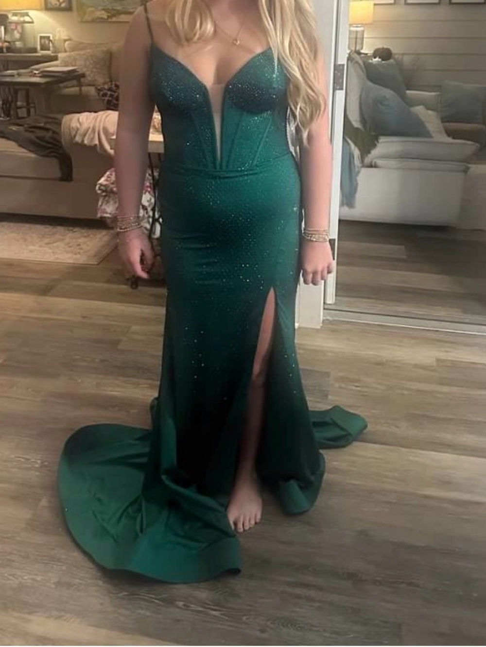 Emerald Green Prom Dress